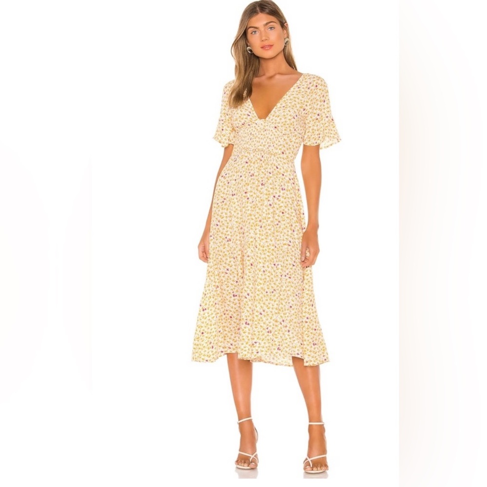 Free People In Full Bloom Floral Midi Dress